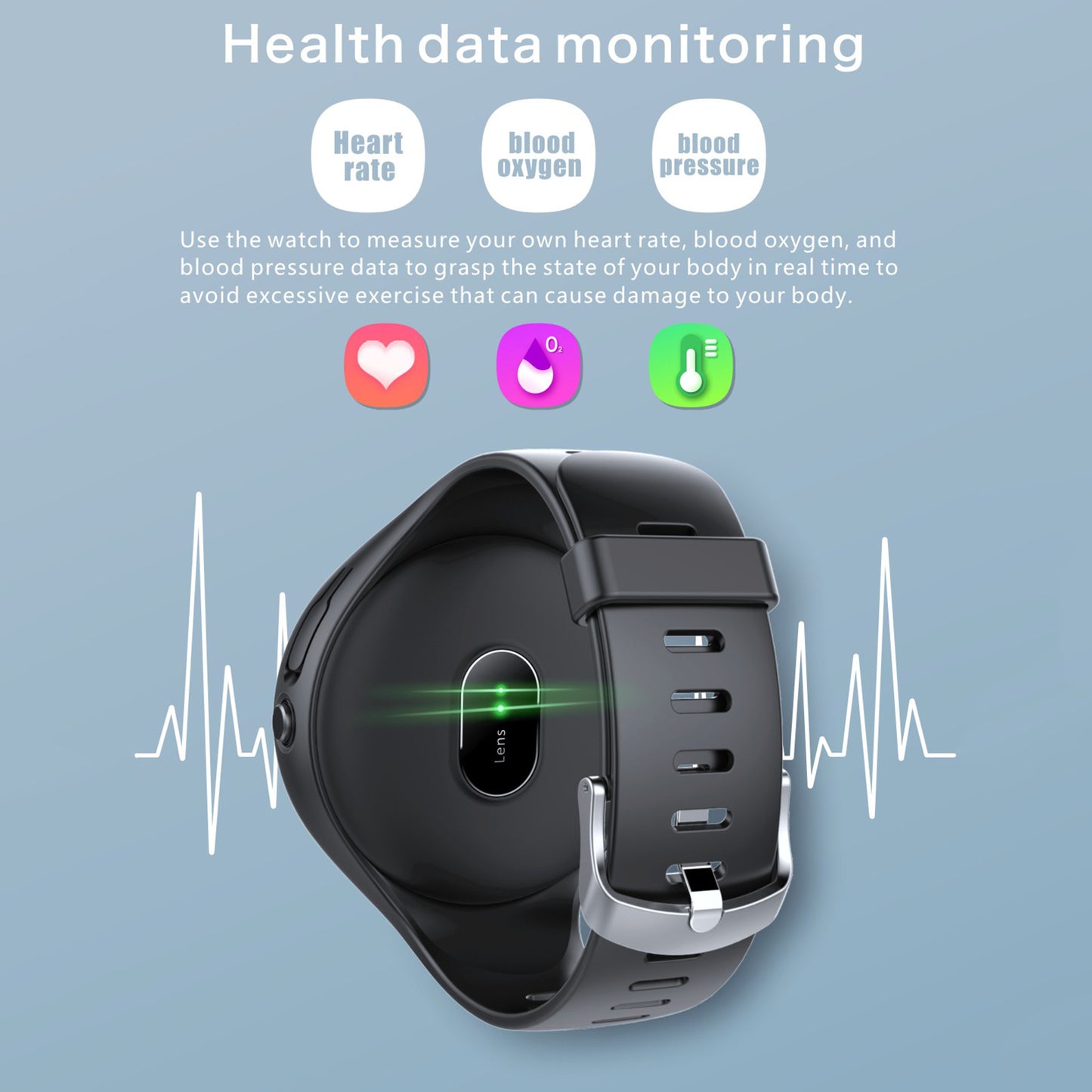 Sleep Exercise Pedometer Heart Rate Bracelet Bluetooth Headset Combo